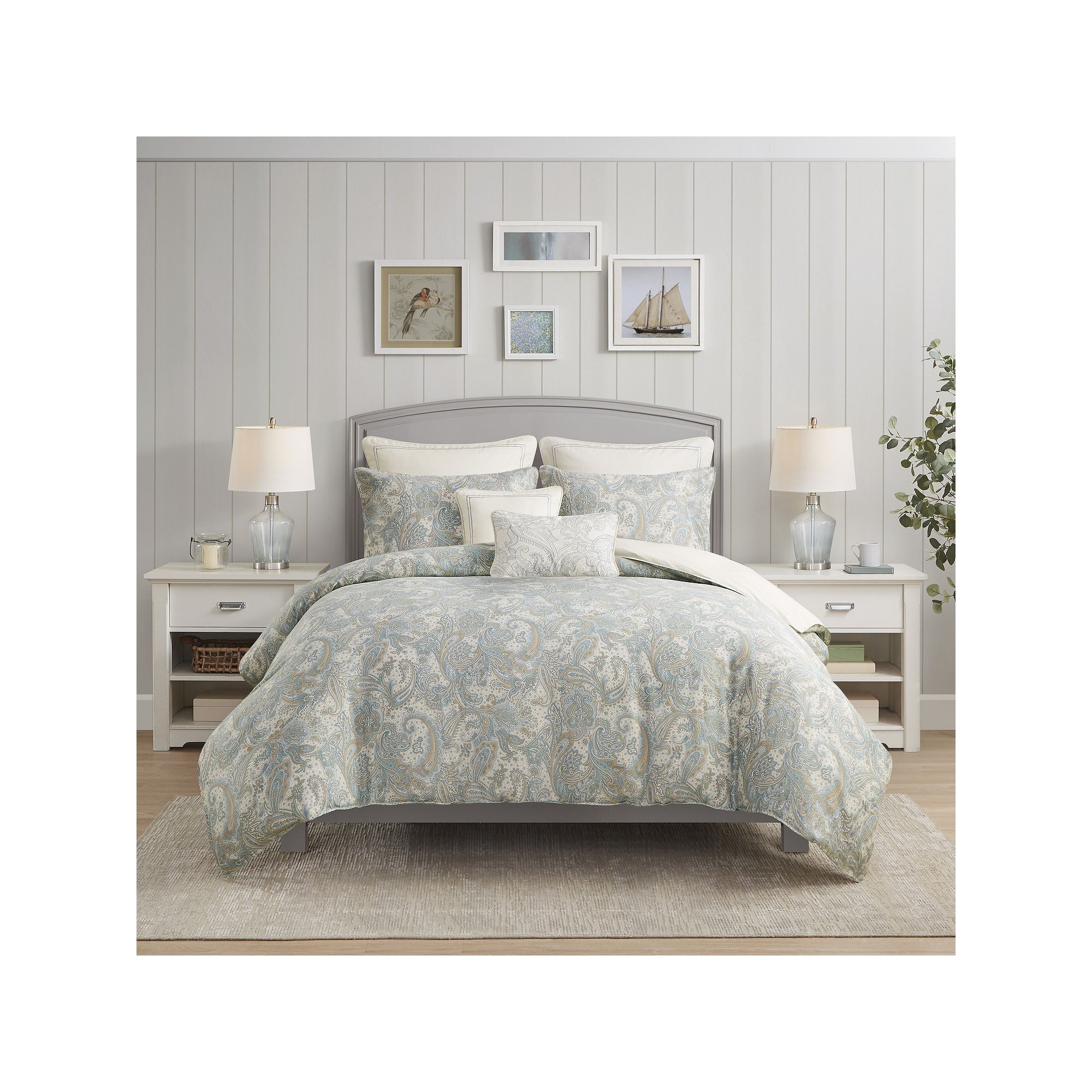 Harbor House Chelsea Paisley Duvet Cover Set, Blue