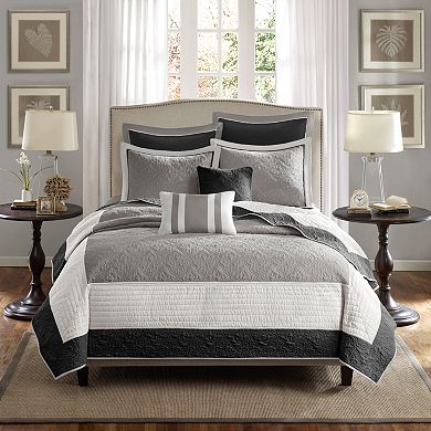 Madison Park Danville 7-Piece Quilt Set with Shams and Decorative Pillows