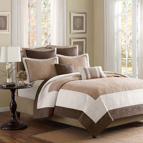 Madison Park Danville 7 Pc Quilted Coverlet Set