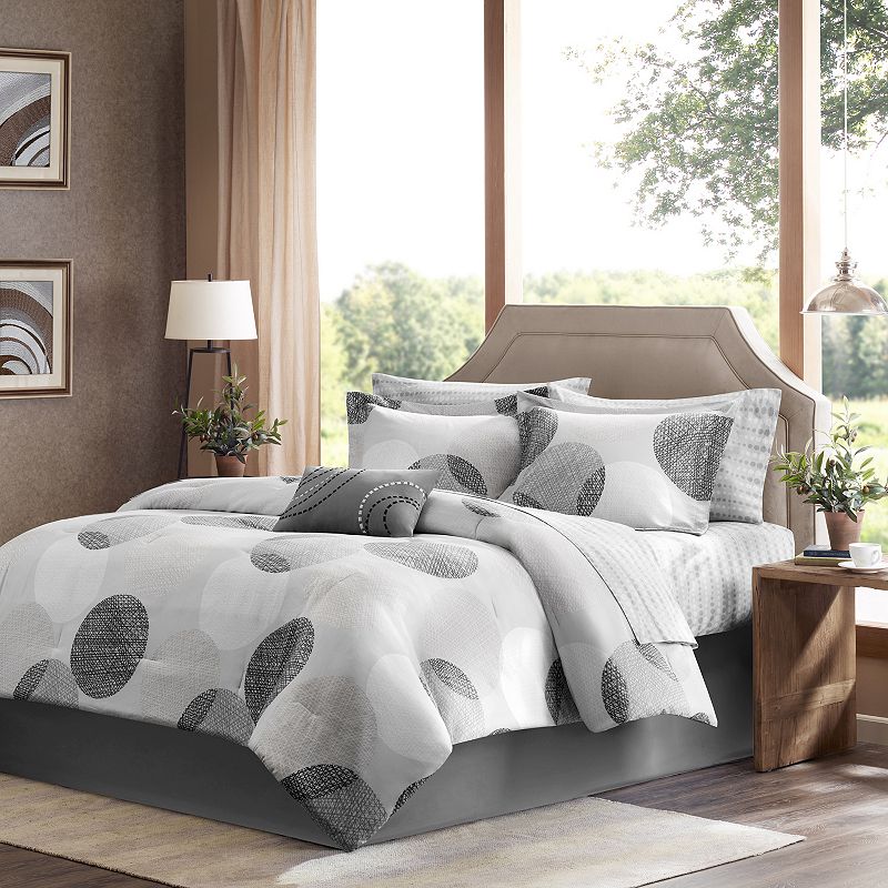 Madison Park Essentials Knowles 9-Pc.Comforter Set, King Bedding