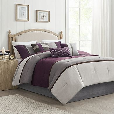 Madison Park Hanover 7-pc. Faux Suede Comforter Set