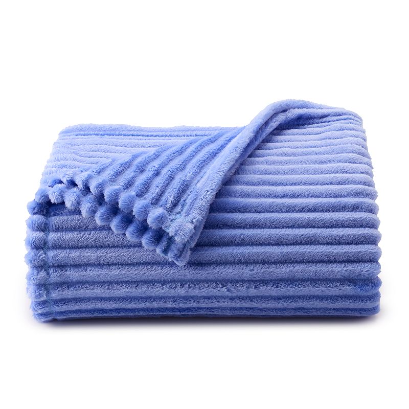 The Big One Oversized Supersoft Plush Throw, Blue