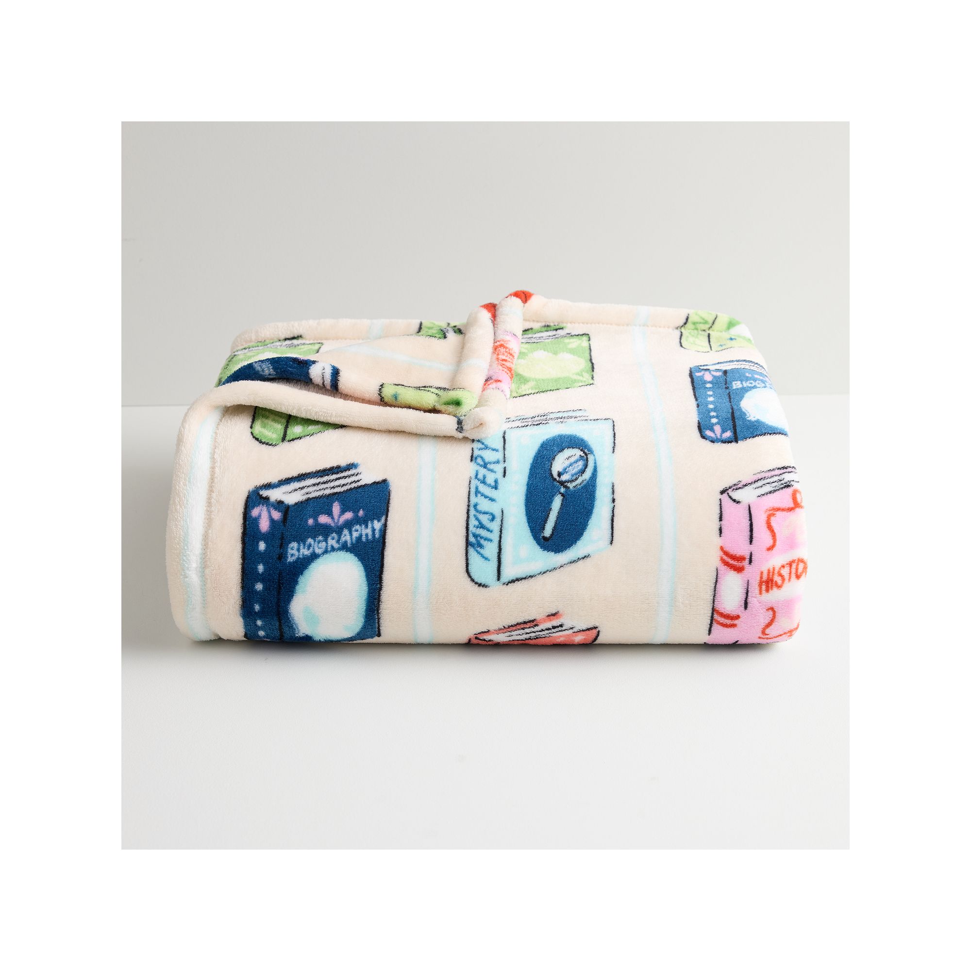 The Big One® Oversized Supersoft Plush Throw Blanket, Book Club