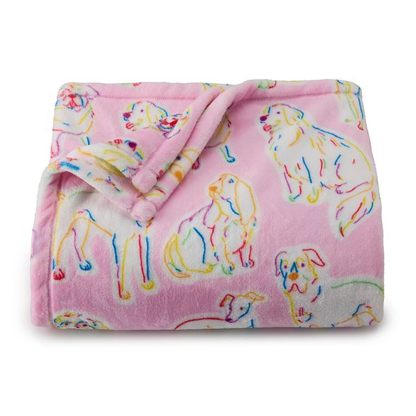 The Big One® Oversized Supersoft Plush Throw Blanket - Dogs