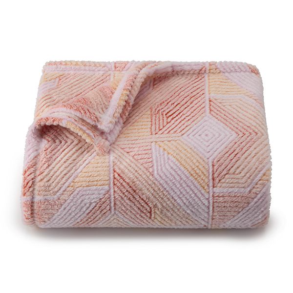 The Big One® Oversized Supersoft Plush Throw Blanket - Geo Glue Print