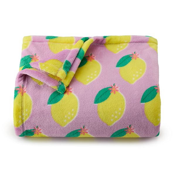 The Big One® Oversized Supersoft Plush Throw Blanket - Lemons