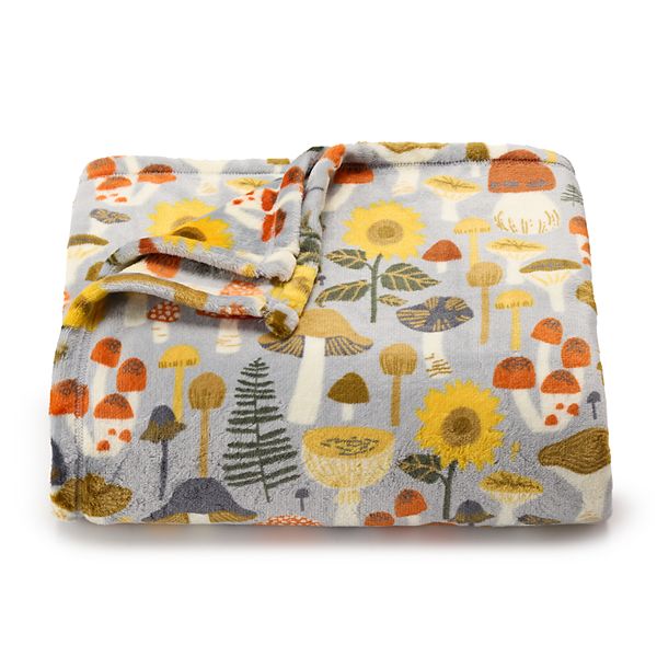 The Big One® Oversized Supersoft Plush Throw Blanket - Mushroom