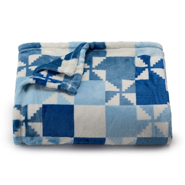 The Big One® Oversized Supersoft Plush Throw Blanket - Quilt Squares