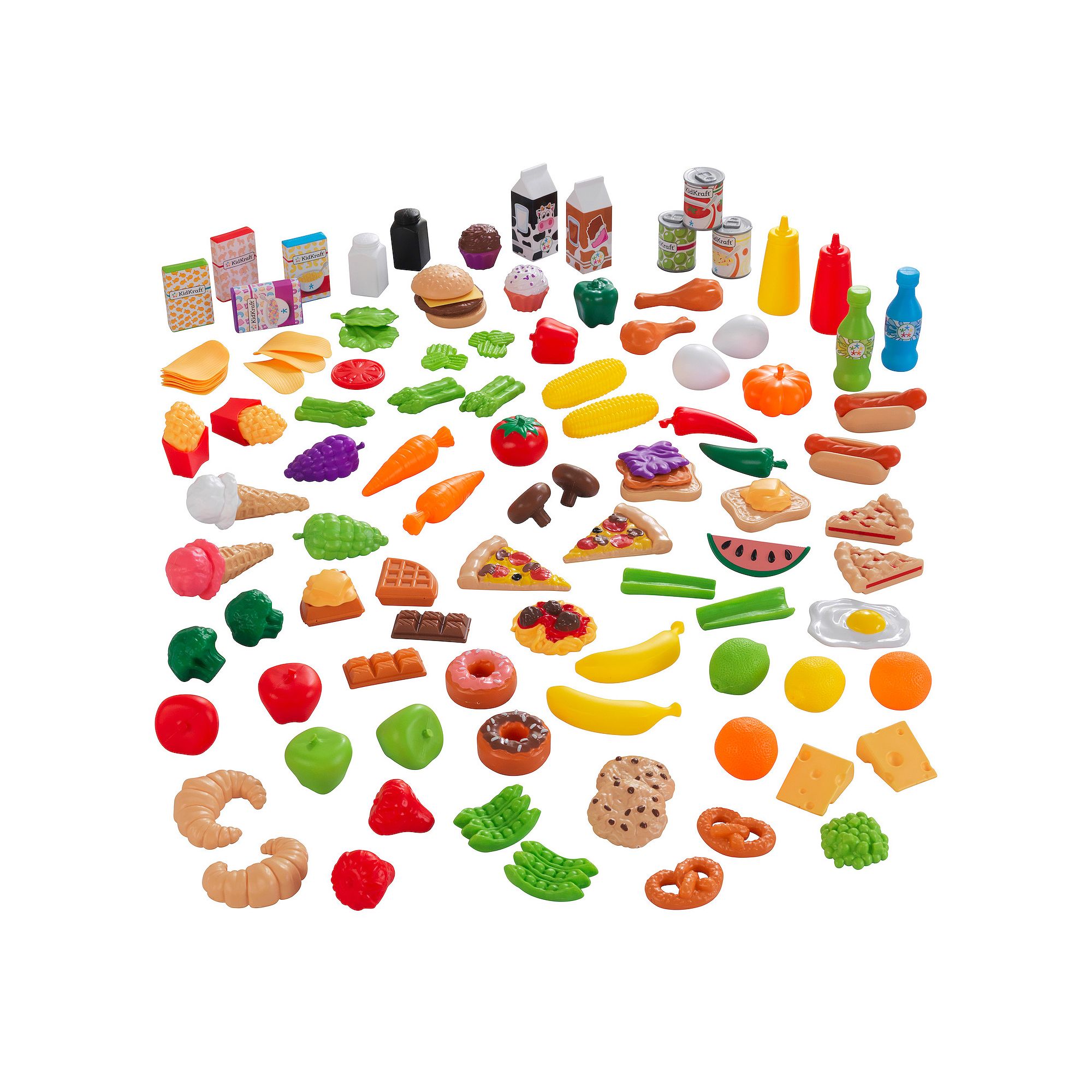 KidKraft Tasty Treats Play Food Set, Multicolor