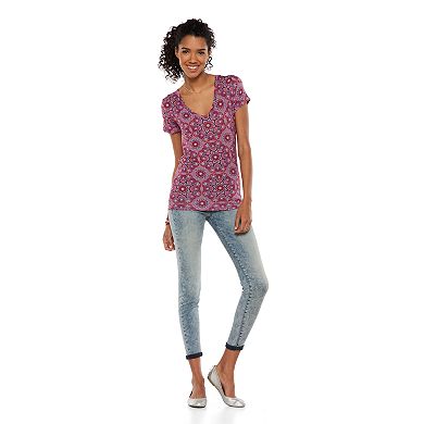 Mudd® Basic V-Neck Tee - Juniors