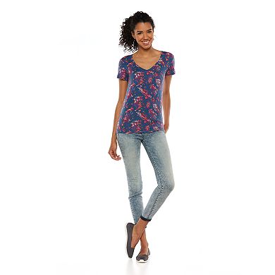 Mudd® Basic V-Neck Tee - Juniors