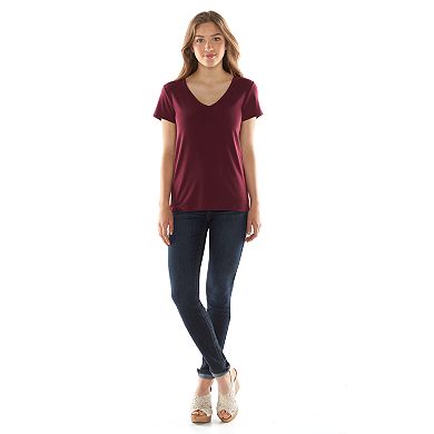 Mudd® Basic V-Neck Tee - Juniors