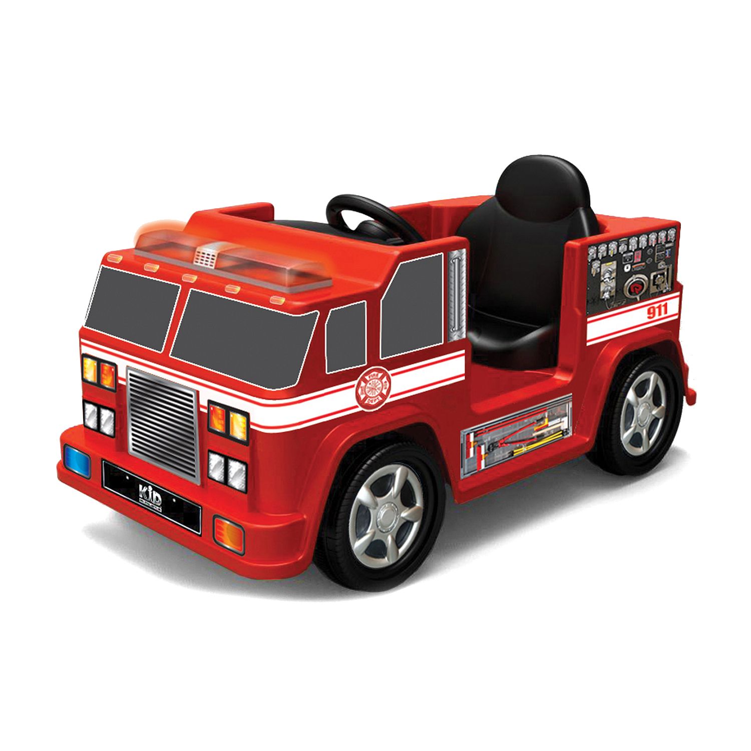 6v ride on fire engine