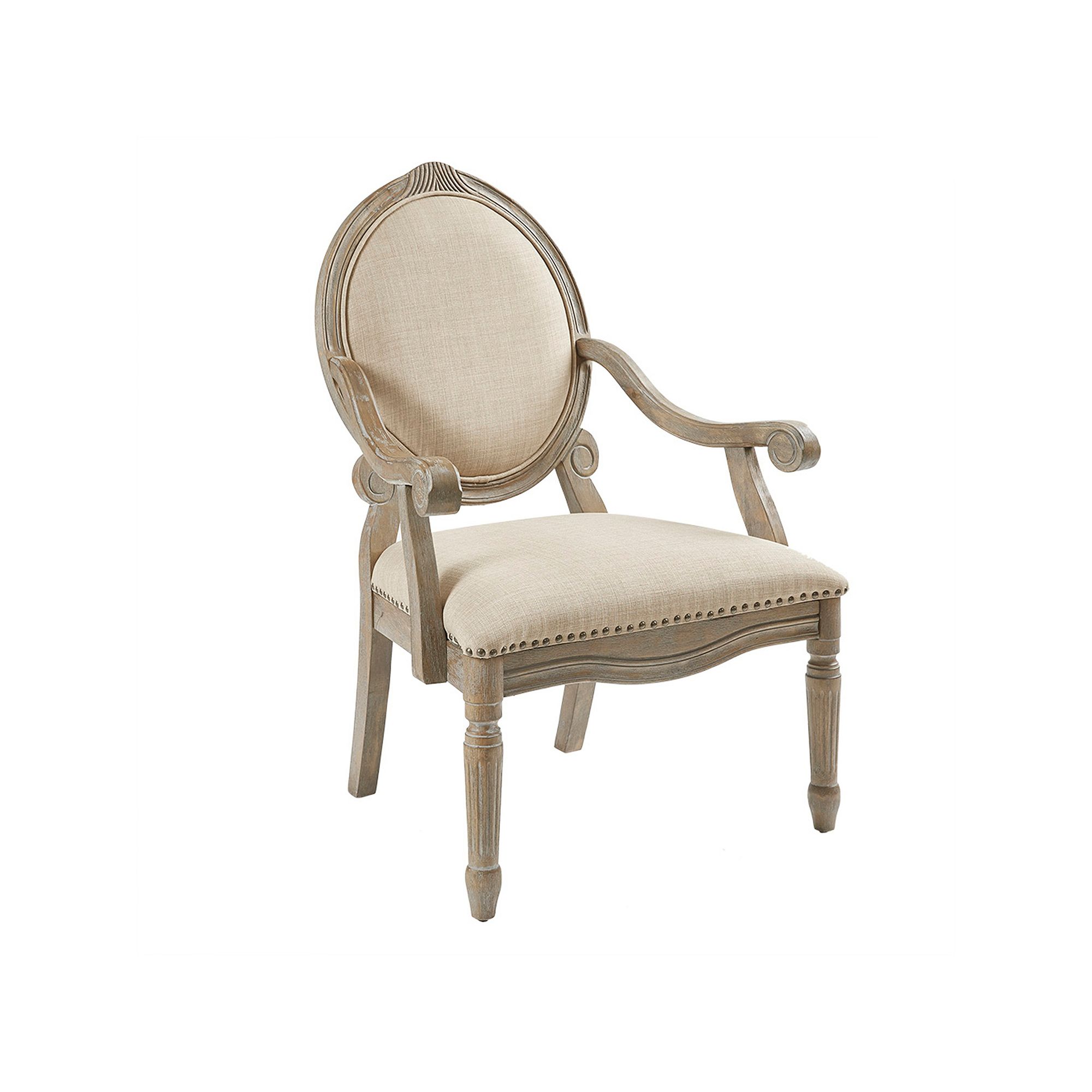 Madison Park Brentwood Accent Chair, Linen
