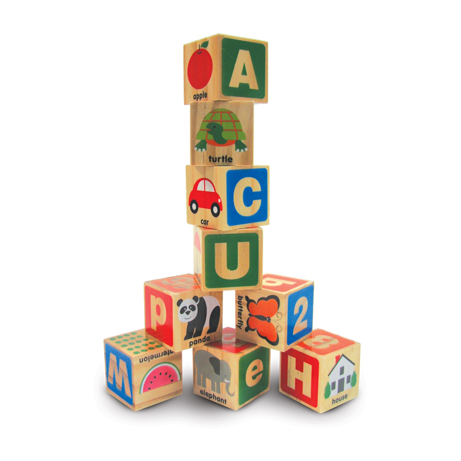 melissa and doug wooden block set