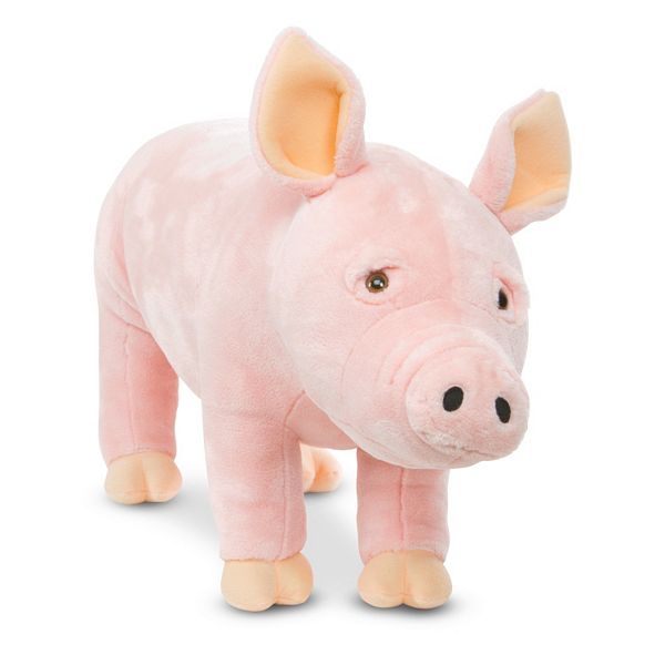 Melissa & Doug Meadow Medley Piggy Stuffed Animal With Oinking Sound Effect for sale online 