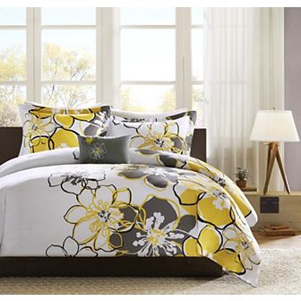 Intelligent Design Mackenzie Floral Comforter Set with Throw Pillow