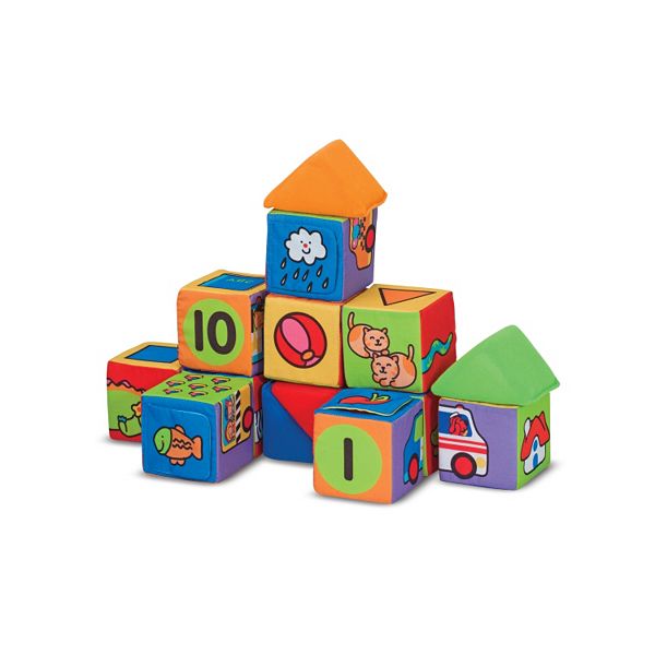 Melissa & Doug Match & Build Soft Blocks