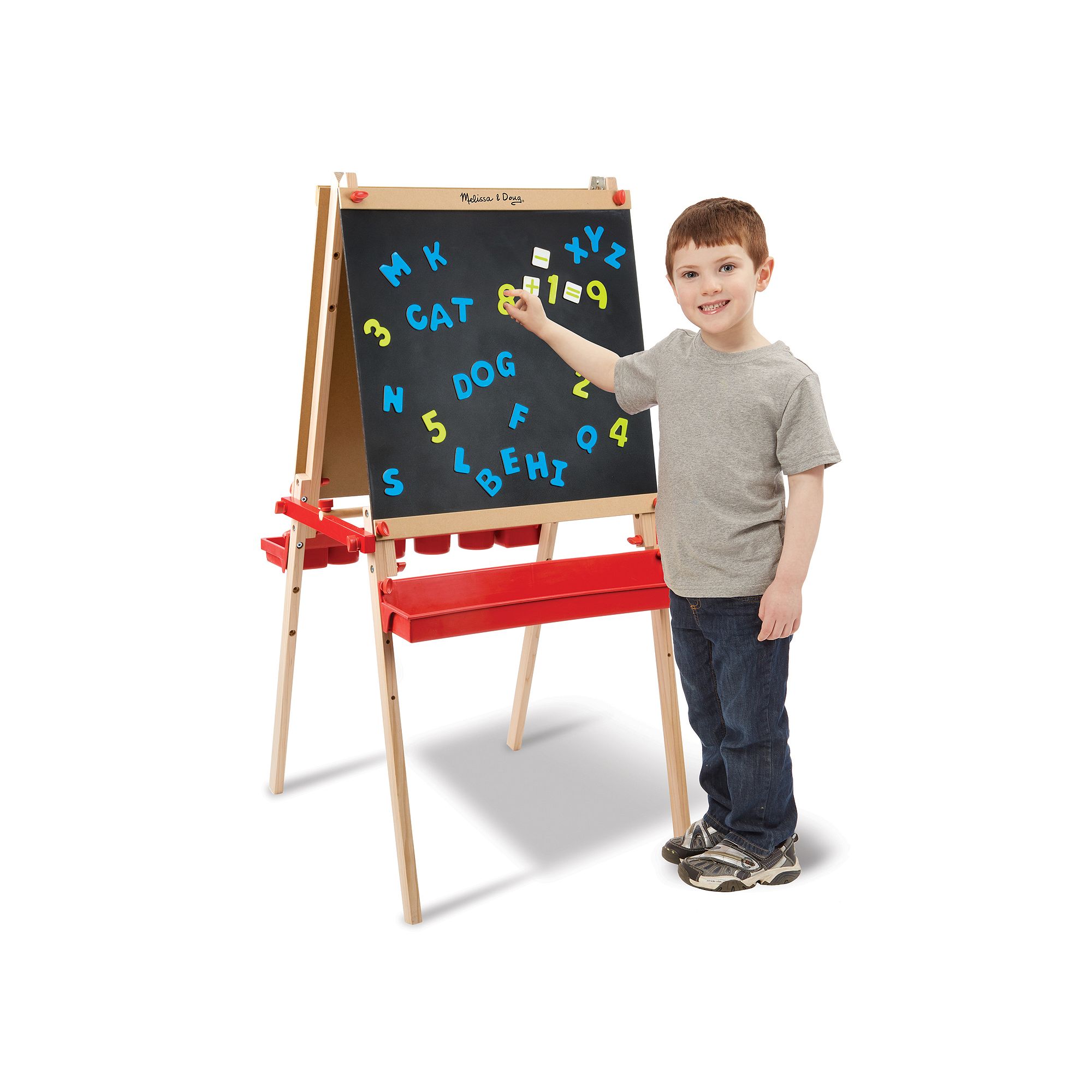 Melissa & Doug Deluxe Magnetic Standing Art Easel, Multicolor