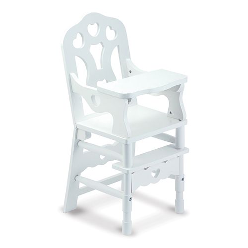 Melissa Doug Wooden Doll High Chair