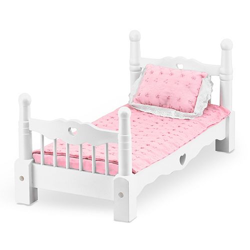 Melissa Doug Wooden Doll Bed