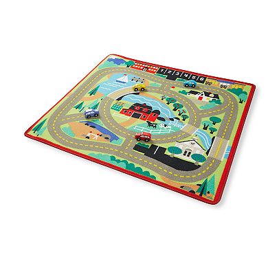 Melissa & Doug Round the Town Road Rug