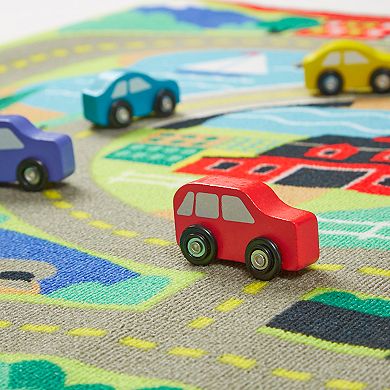 Melissa & Doug Round the Town Road Rug