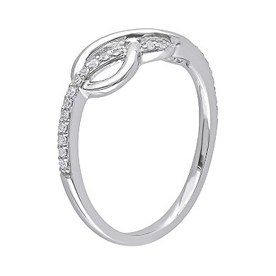 Stella Grace 1/8 Carat T.W. 10k White Gold Infinity Ring