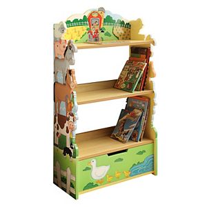 Fantasy Fields Happy Farm Animals Bookshelf by Teamson Kids