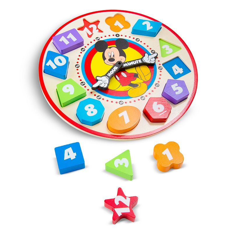 UPC 000772057516 product image for Disney Mickey Mouse Sorting Clock by Melissa & Doug, Multicolor | upcitemdb.com