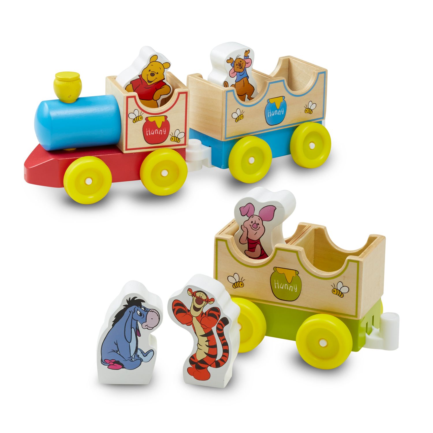 all aboard wooden trains