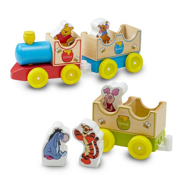 Disney Baby Winnie the Pooh Wooden Stacking Train Set Toy by Melissa and Doug 