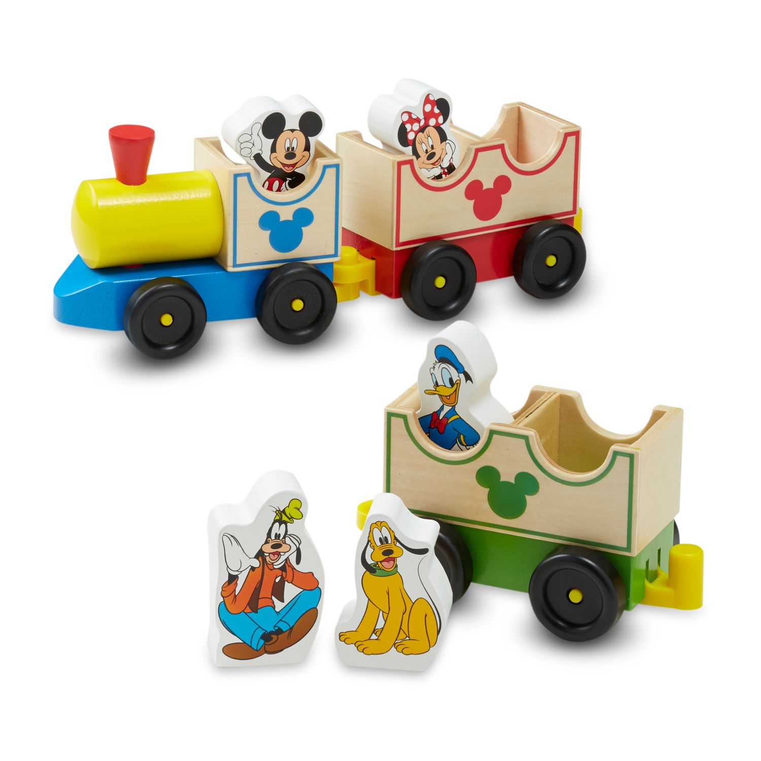 mickey wooden train