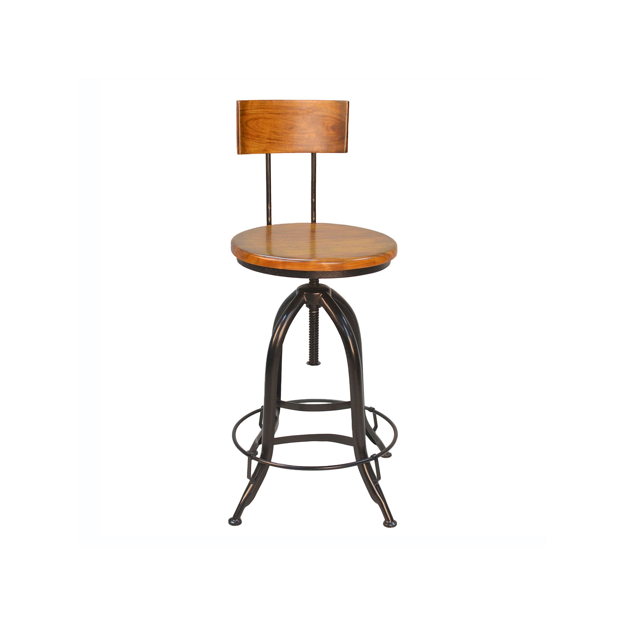 Carolina Living Ryder Adjustable Stool, Brown