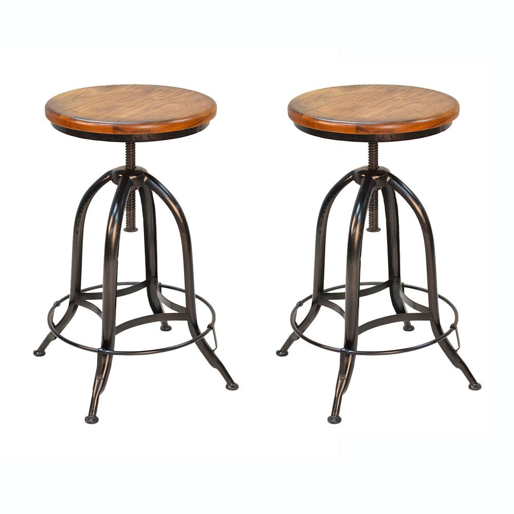 Ryder 2 Piece Adjustable Stool Set
