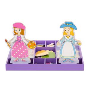 Disney Sofia the First & Princess Amber Wooden Magnetic Dress-Up Dolls by Melissa & Doug