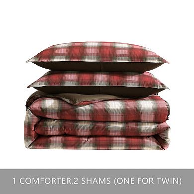 Eddie Bauer Navigation Plaid Reversible Comforter Set