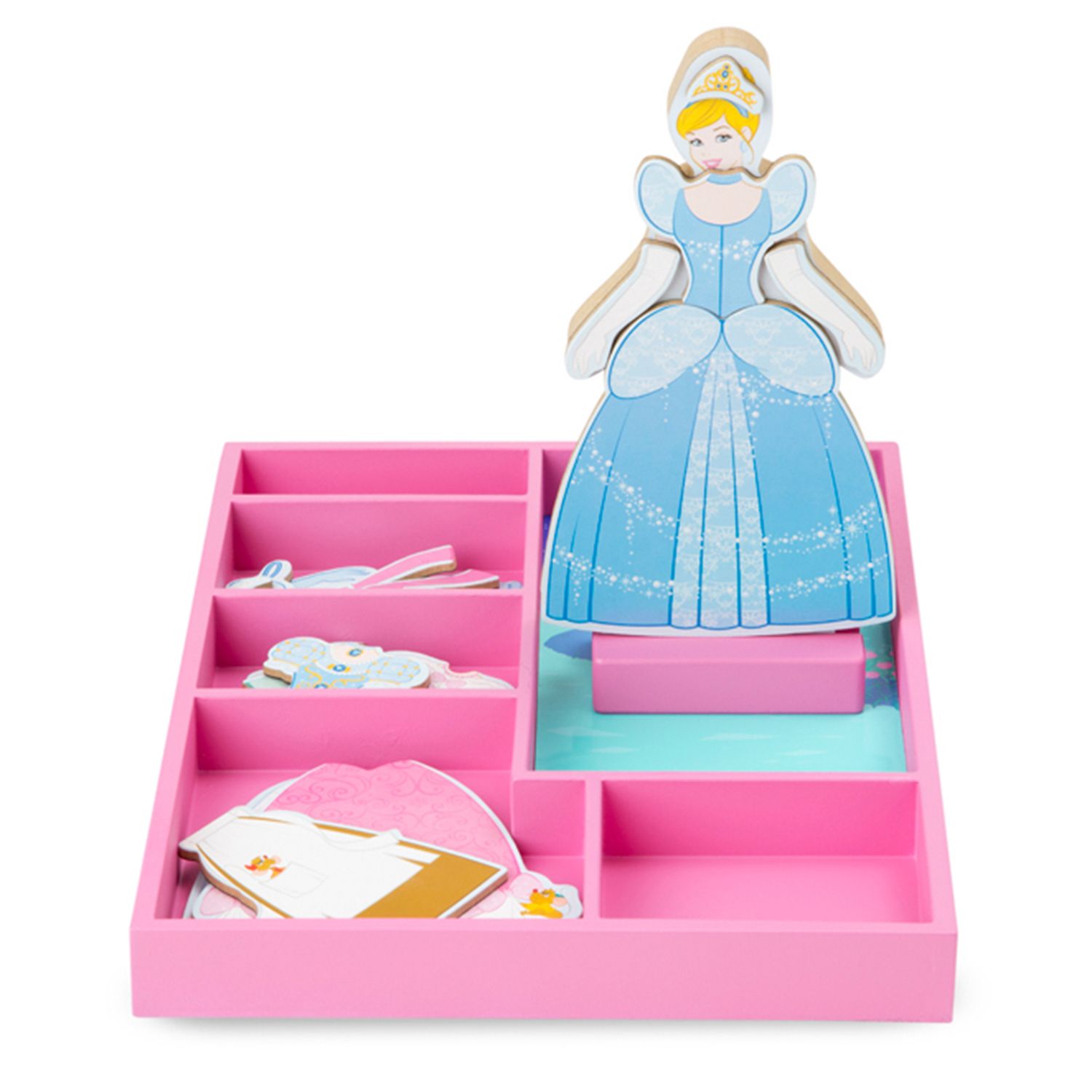 disney princess magnetic dress up doll set
