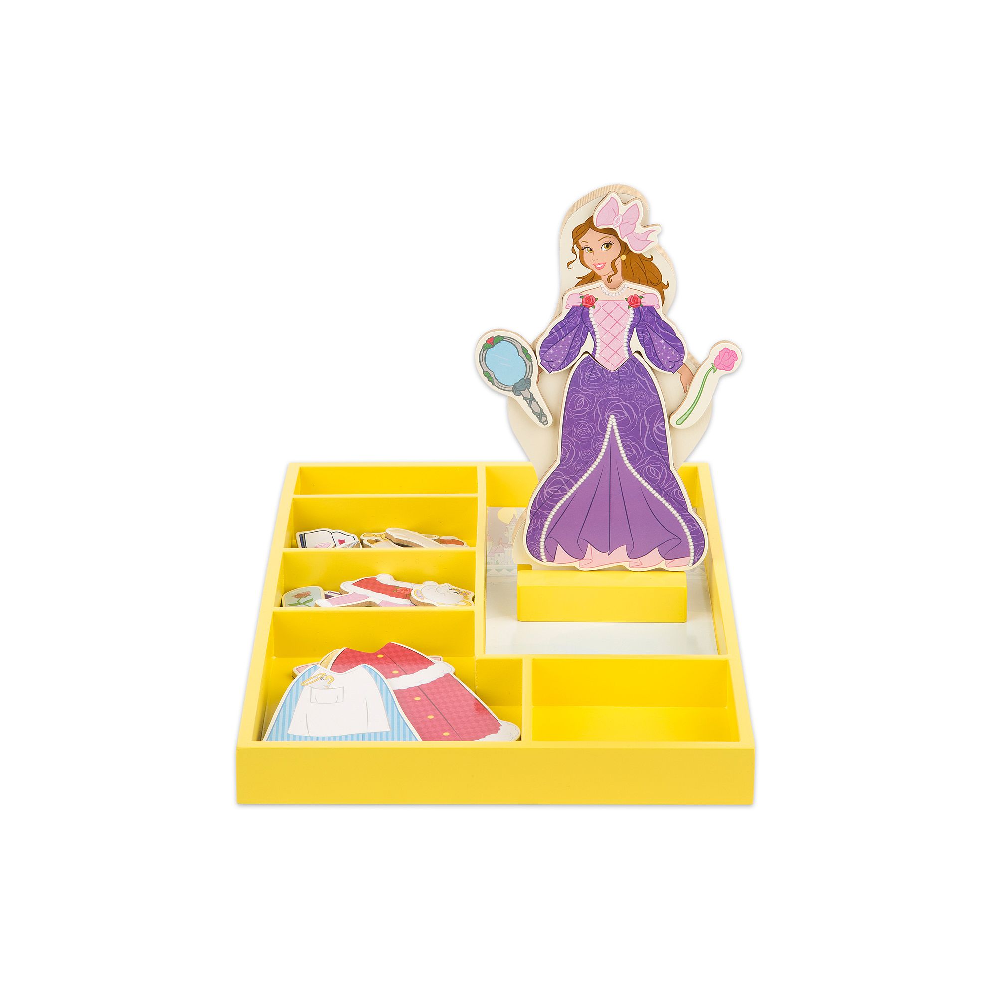Disney Princess Belle Wooden Magnetic Dress-Up Doll by Melissa & Doug, Mult