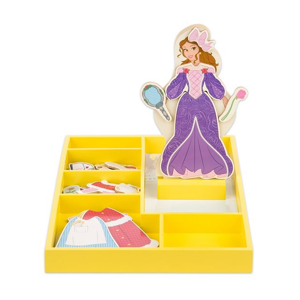 Melissa & Doug Magnetic Wooden Dress Up Prince And Princess