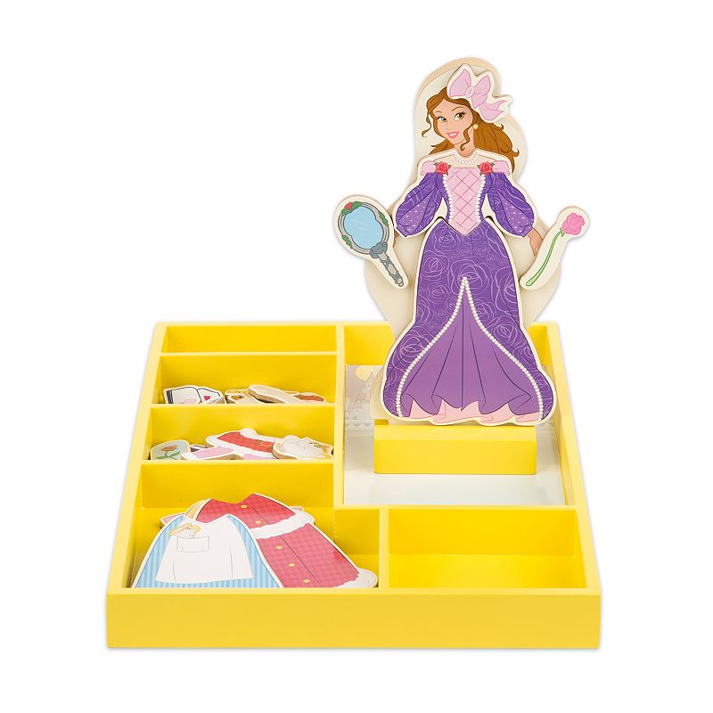 Disney Princess Belle Wooden Magnetic Dress-Up Doll by Melissa & Doug, Mult