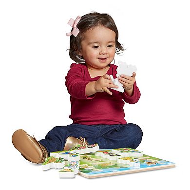 Disney's Mickey Mouse Clubhouse Wooden Chunky Puzzle by Melissa & Doug