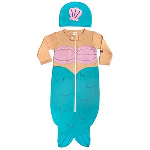 Baby Sozo Mermaid Bunting & Cap Set