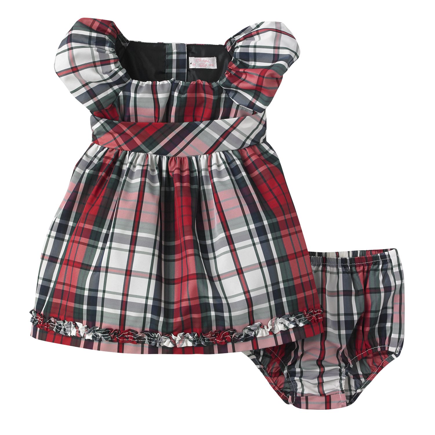 tartan baby dress