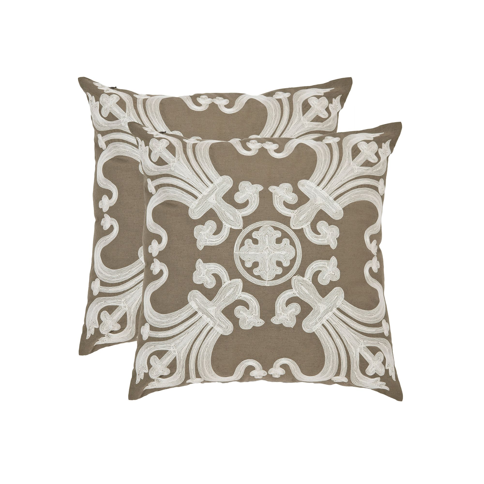 Collette 2-piece 22 x 22 Throw Pillow Set, Green
