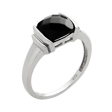 Onyx Sterling Silver Ring