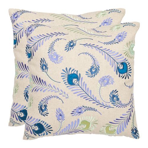 Lucky Feathers 2-piece Throw Pillow Set