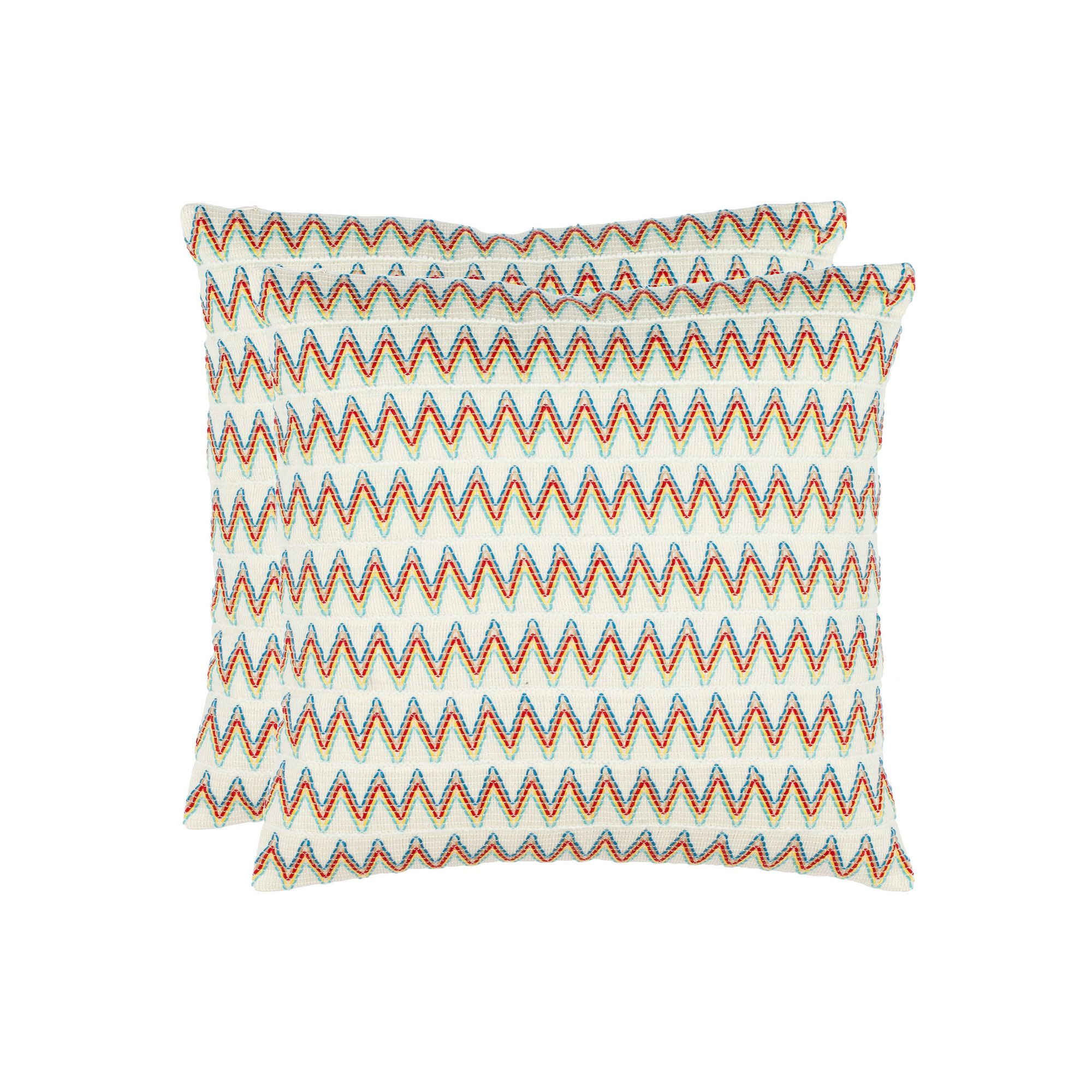 Amelia 2-piece Throw Pillow Set, Green/Yellow