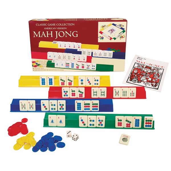 American Mahjong Set Complete Mah Jongg Game Set by Mose Cafolo - Red