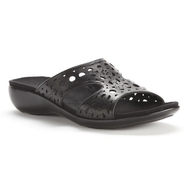 Croft & Barrow® Cutout Slip-On Sandals - Women